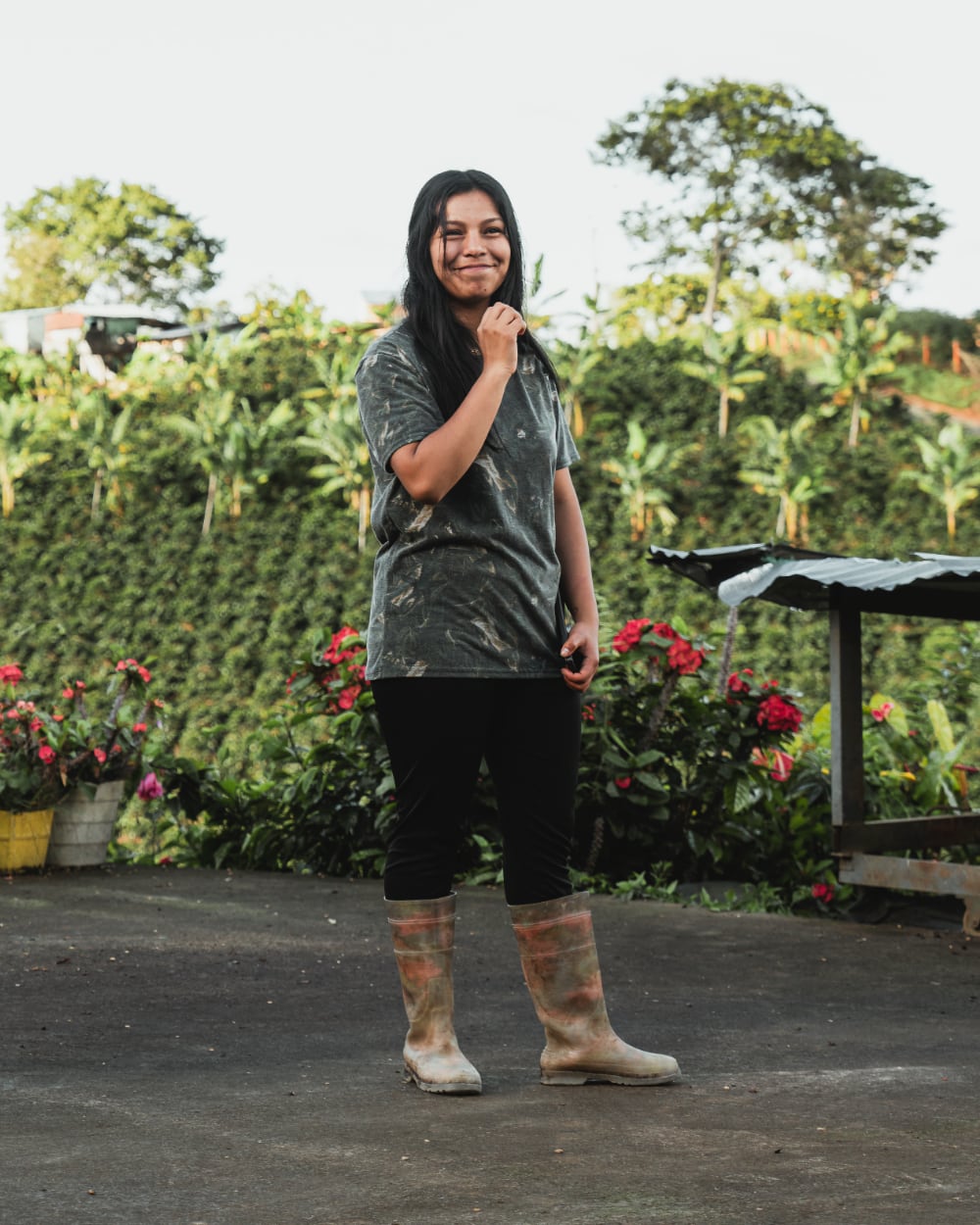 Karen Burbano at Finca El Placer, San Agustin, Huila