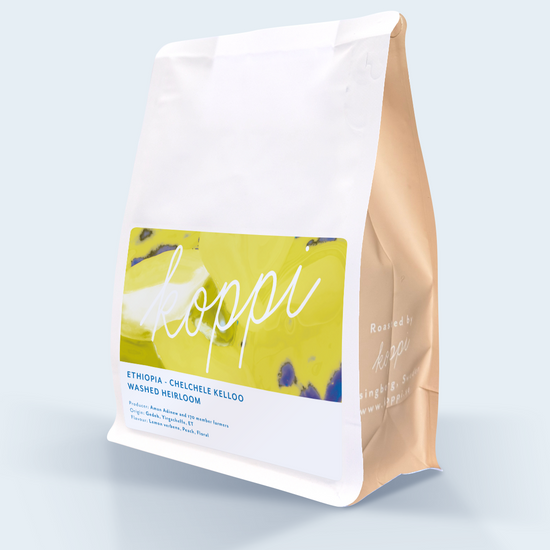 Koppi coffee bag – Ethiopia, Chelchele Kelloo, washed heirloom