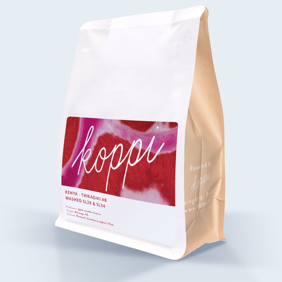 Koppi coffee bag – Kenya, Thikagiki AB, washed SL28 & SL34