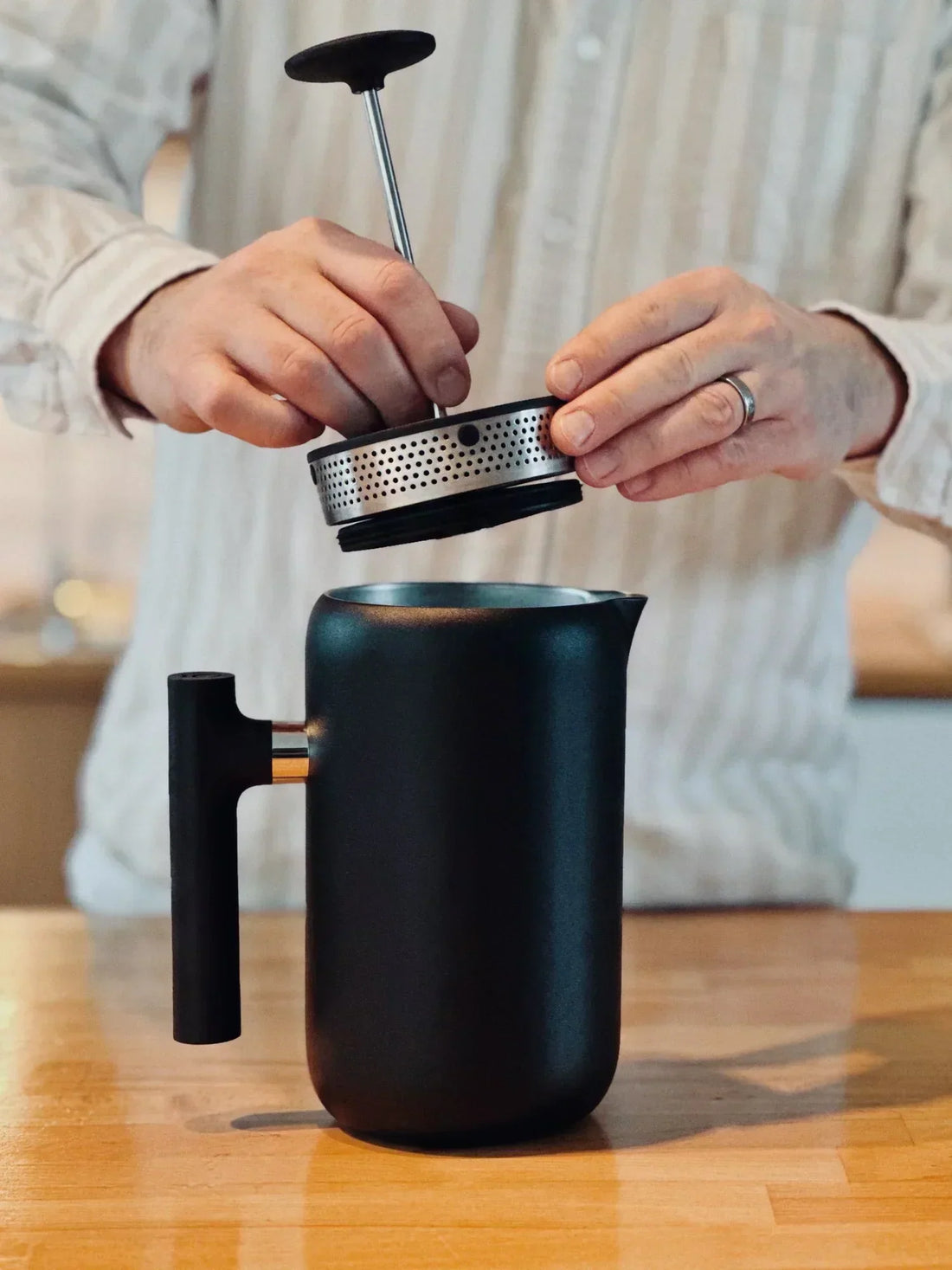 French press brewer